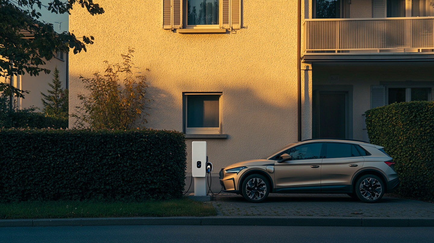 Erweiterter Schweizer Stromverteiler mit neuen Leitungsschutzschaltern und FI für eine Wallbox-Installation